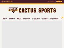 Tablet Screenshot of cactussports.com